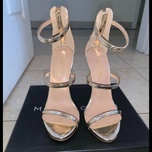 Marco Gianni Shoes - Marco Gianni Felicity Gold Heels